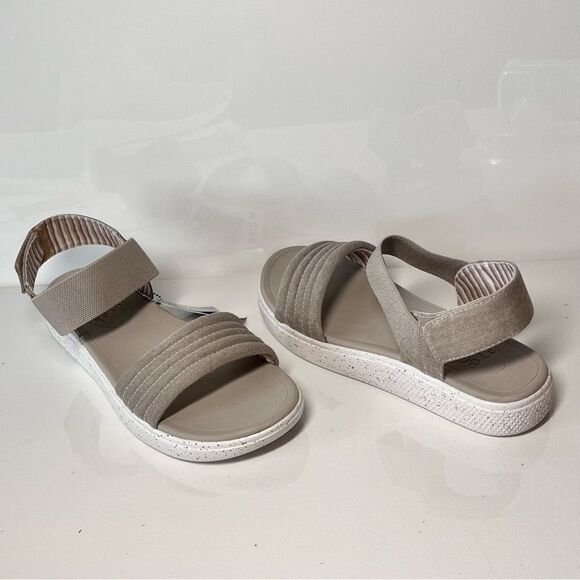 Skechers_BOBS Vegan Washable Summer Skipper Canvas Sandals - Optical Chill - Picture 3 of 7